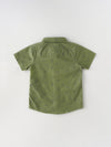 Popees Baby Boys Half Sleeve Cotton Shirt| Olive Green | 1-5 Years