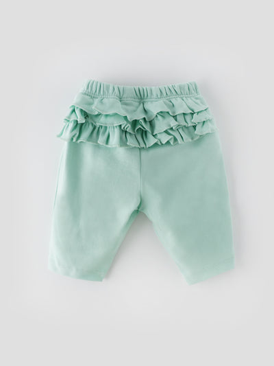 Popees Skin-friendly & Comfy Pants (0-9 Months) for Newborn Girls - Pack of 2