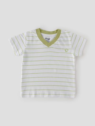 Popees Stylish & Comfy V-Neck T-shirt (1–8 Years) for Boys – Soft & Trendy