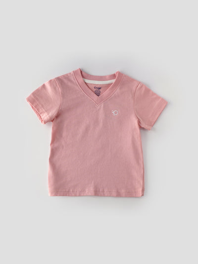 Popees Stylish V-Neck T-Shirt (1–8 Years) for Girls – Comfy & Fashionable