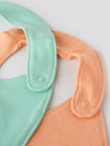 Popees Knitted Cotton Combo Bibs for Little Ones 2PCS