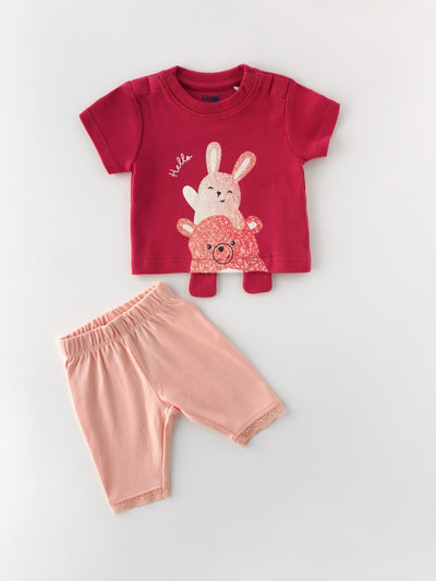 Skin-friendly & Trendy Coordinated Set for Newborn Girls