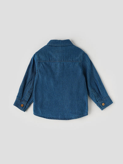 Popees Full-Sleeve Front Open Shirt (3–36 Months) for Boys