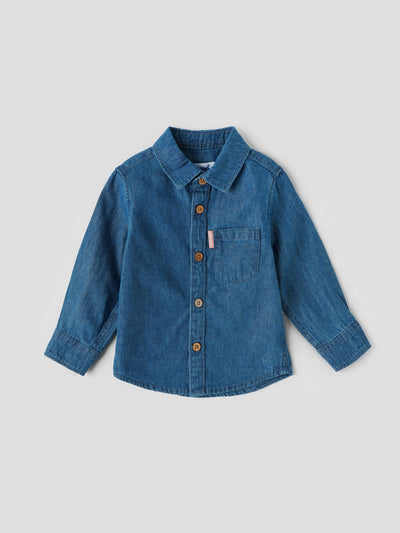 Popees Full-Sleeve Front Open Shirt (3–36 Months) for Boys