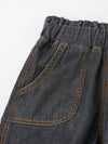 Popees Adorable Denim Shorts with Frilly Raw-Edge (3-36 Months) for Girls
