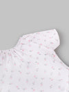 Popees Baby Girls Short Sleeve Cotton Co-Ord Set| White| 3-36 Months