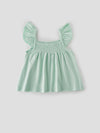 Popees Smocked Ruffle Shoulder Top (3-36 Months) for Baby Girls
