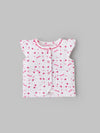 Popees Printed Front Open Jhabla (0–6 Months) for Baby Girls