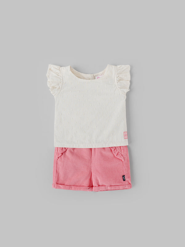 Popees Cotton Coordinated Set for Baby Girls (0–9 Months) – Comfy & Cute Outfit