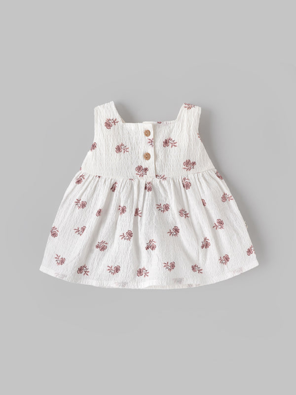 Popees Baby Girls Floral Top & Bloomer Set | Newborn–9 Months