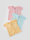 Popees Newborn Jhabla (0–9 Months) Skin-Friendly & Comfortable Tops – Pack of 3