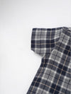 Popees Baby Boys Short Sleeve Cotton Shirt| Grey & Navy| 3-24 Months