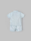 Popees Baby Boys Short Sleeves Cotton Shirt & Shorts Set| Blue| 3-24 Months