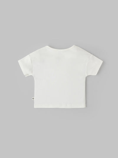 Popees Boys Half-Sleeve Shoulder Open T-Shirt (3-24 Months) Made of Organic Bamboo Cotton Fabric