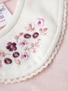 Popees Soft Pink Dress Floral Embroidered Collar, Puff Sleeves, Pure Cotton (3–36 Months) for Baby Girls