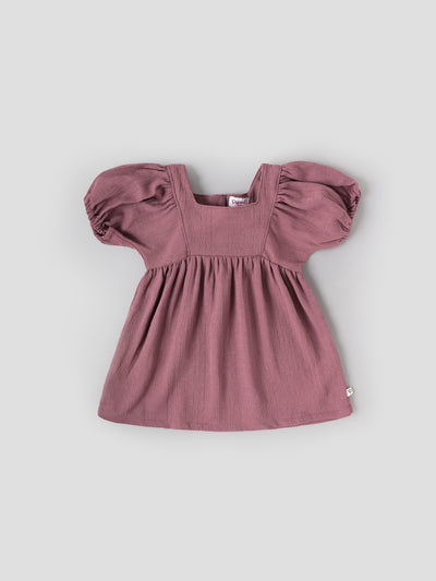 Popees Stylish Half Sleeve Back Half Open Dress (3–24 Months)for Baby Girls