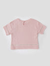 Popees Baby Girls Short Sleeve Cotton Top| Soft Pink| 3-36 Months