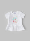 Popees Short Sleeve (3–36 Months) Chest Printed Top for Newborn Girls