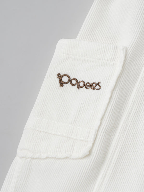 Popees Soft & Stylish Ribbed Corduroy Cargo Pants with Elastic Waist (3-24 Months)for Baby Girls