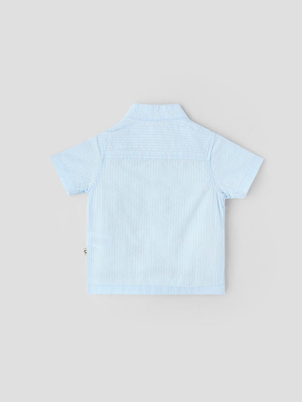 Popees Soft & Comfy Half Sleeve Classic Shirt (0–9 Months) for Baby Boys