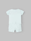 Popees Boys Half-Sleeve Front Open Co-ord Set (0-9 Months) Made of Organic Bamboo Cotton Fabric