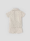 Popees Baby Boys Shirt and Shorts Set| Beige| Newborn - 9 Months