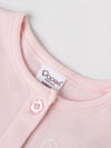 Popees Girls Short-Sleeve Front Open Dress (0-9 Months) Made of Organic Bamboo Cotton Fabric