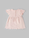 Popees Short-Sleeve Back Open Dress Made of Organic Bamboo Cotton Fabric (0-9 Months) for Baby Girls