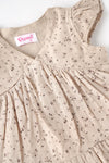 Popees Baby Girls Floral Printed Cotton Dress| Soft Summer Outfit| Newborn–9 Months