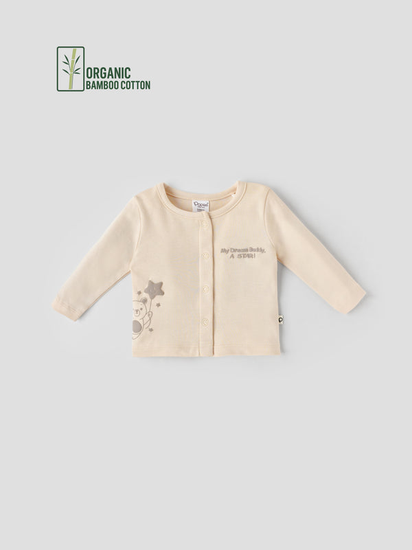 Popees Girls Full Sleeve Front Open Jhabla Top (0-6 Months)