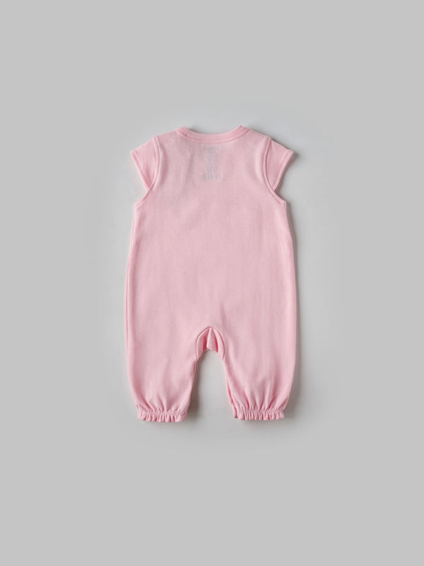 Popees Bunny Printed Short Sleeve Romper for (0-6 Months) Newborn Girls