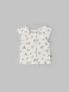 Popees Printed Half Sleeve Front Open Top (0-9 Months) for Baby Girls