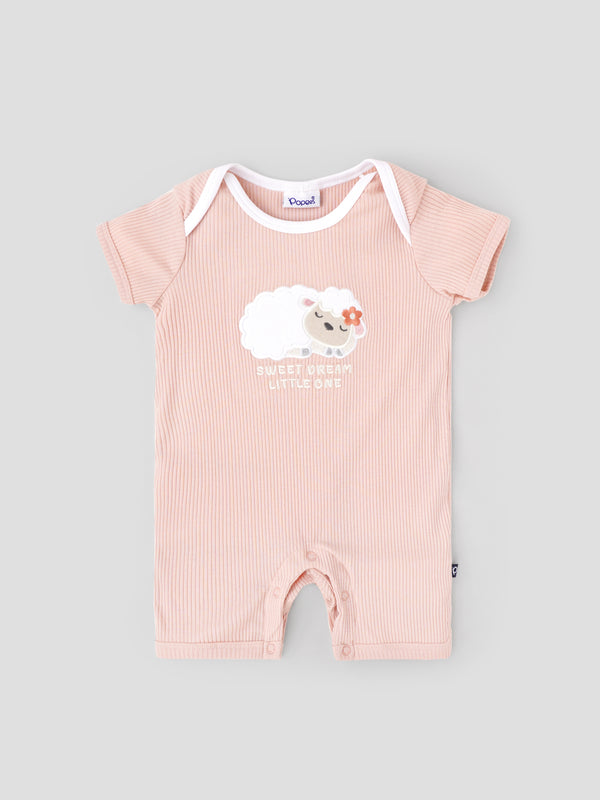 Popees Chest Printed Romper (0–6 Months) For Newborn Babies