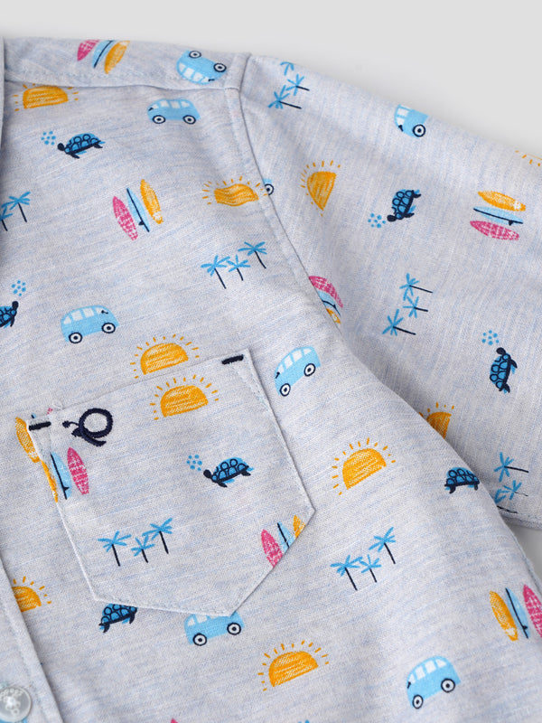 Trendy Printed Shirt for Boys