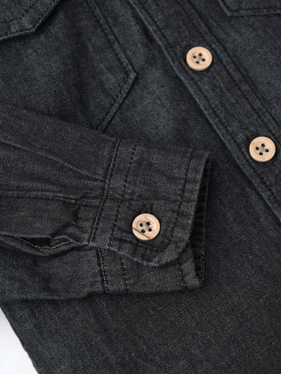 Popees Elegant Denim Casual Shirt Modern Look & Comfortable Fit (1-4 Years) for Baby Boys