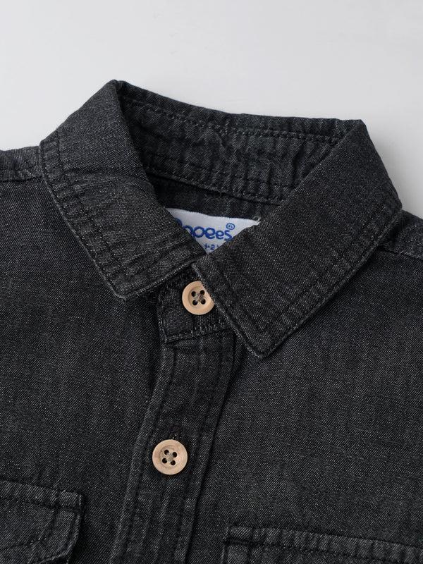Popees Elegant Denim Casual Shirt Modern Look & Comfortable Fit (1-4 Years) for Baby Boys