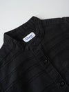 Popees Textured Black Full Sleeve Shirt With Mandarin Collar (1–6 Years) for Boys