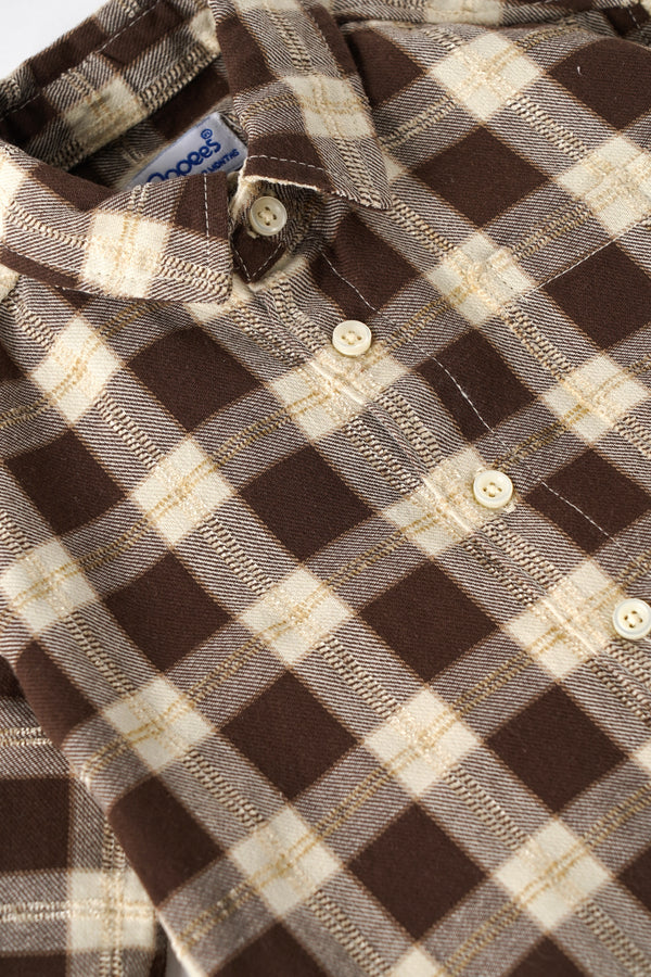 Popees Baby Boys Checked Cotton Shirt, Full Sleeve| 9M–4Y