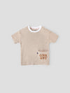 Popees Cotton Boys T-Shirt for Ages (1–8 Years) with Patch Pocket for Kid