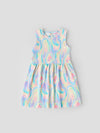 Popees Sleeveless Multicolor Printed Frock (1-6 Years) for Baby Girls