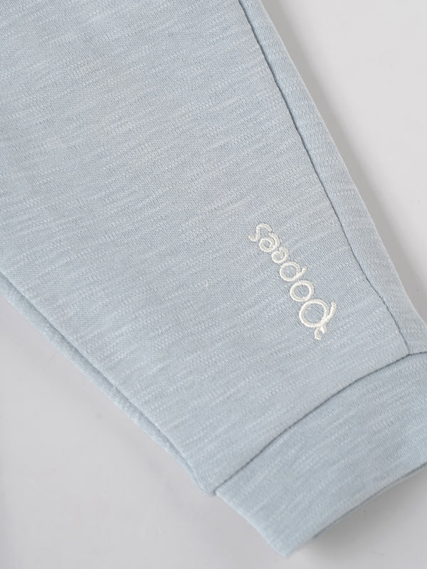 Popees Baby Boys Cotton Knit Pants with Elastic Waist|Soft Solid Joggers| 3–24 Months