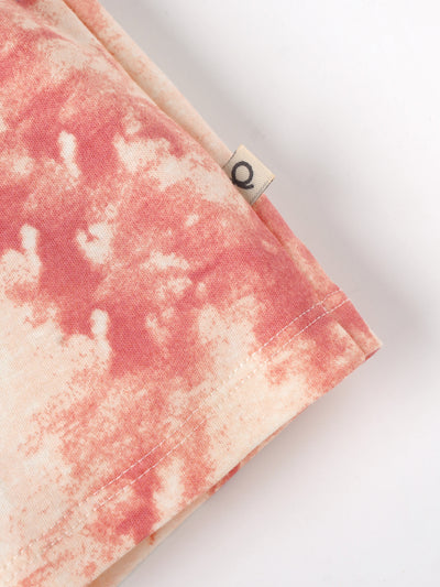Popees Baby Boys Tie-Dye Cotton Shorts| Peach Pink| 3-36 Months