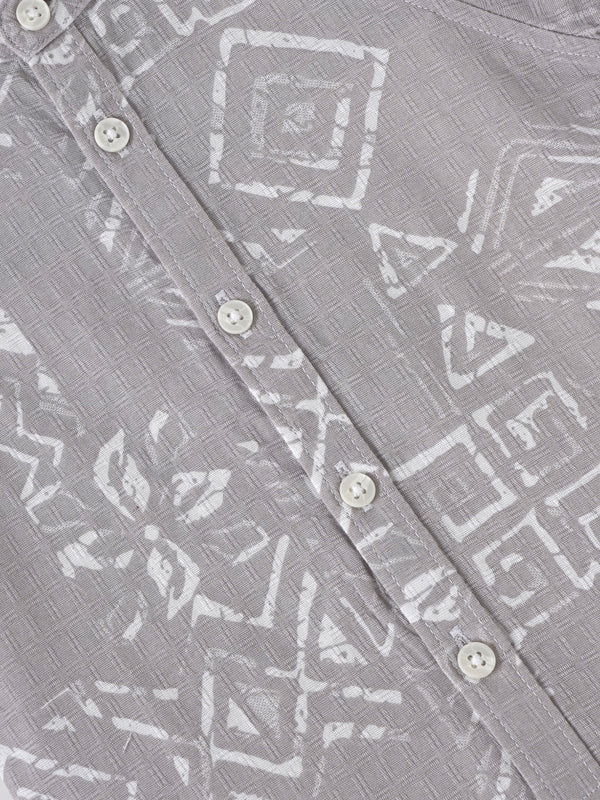 Popees Baby Boys Printed Cotton Shirt with Collar & Buttons| 3-36 Months