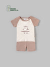 Popees Boys Half-Sleeve Shoulder Open Co-ord Set (3-24 Months) Made of Organic Bamboo Cotton Fabric