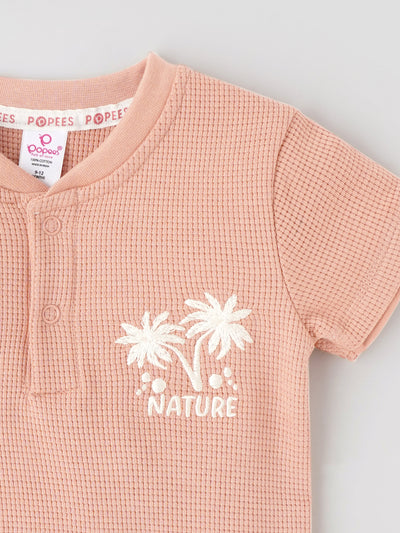 Popees Lightweight & Breathable Soft Cotton Nature Palm Tree Print T-Shirt (3-36 Months) for Boys