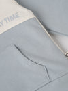 Popees Baby Boy Hooded Sweatshirt| Blue & Cream| 3-24 Months