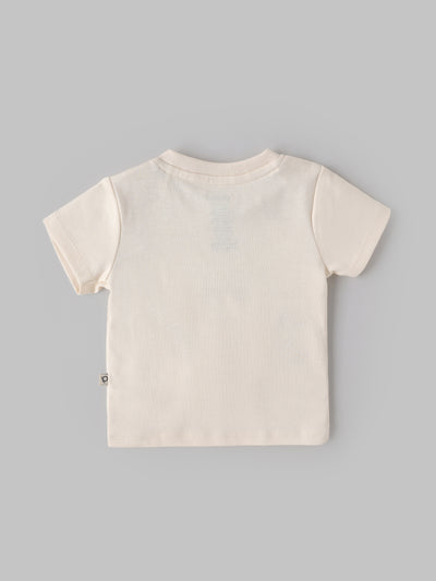 Popees Baby Boy Cotton Graphic T-Shirt “Let’s Go” Soft Breathable Tee (3M–36M)