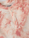 Popees Baby Boys Tie-Dye Cotton T-Shirt with Front Snap Buttons| 3–24 Months