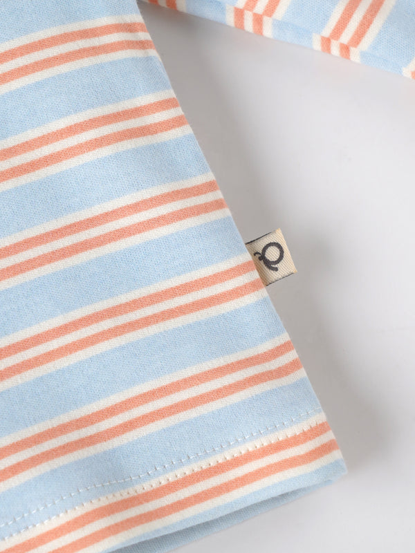 Popees Baby Boys Full Sleeve Cotton Polo T-Shirt| Blue & Orange| 3-36 Months