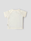 Popees Baby Boys Short Sleeve Off-White T-Shirt| 3-36 Months